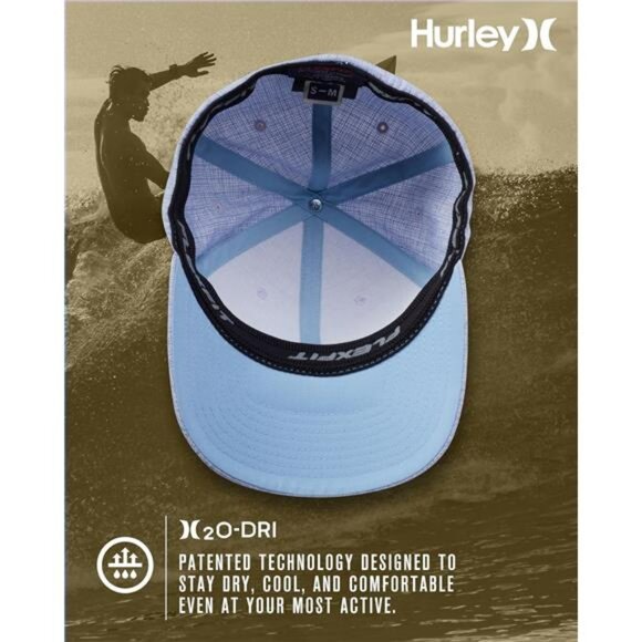 Mens fitted baseball cap flexfit curved brim hat breathable stretch trucker - Picture 3 of 7